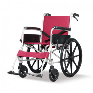 OEM Multifunktionel Økonomisk Praktisk Aluminium Sammenklappelig Manuel Kørestol