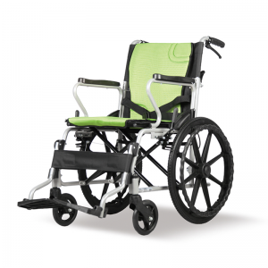 Ελαφρύ αναδιπλούμενο χειροκίνητο αναπηρικό αμαξίδιο τυπικού ιατρικού εξοπλισμού αναπηρικό αμαξίδιο