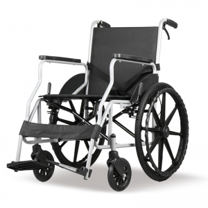 Χειροκίνητο αναδιπλούμενο αναπηρικό αμαξίδιο υψηλής ποιότητας από ατσάλι για ηλικιωμένους