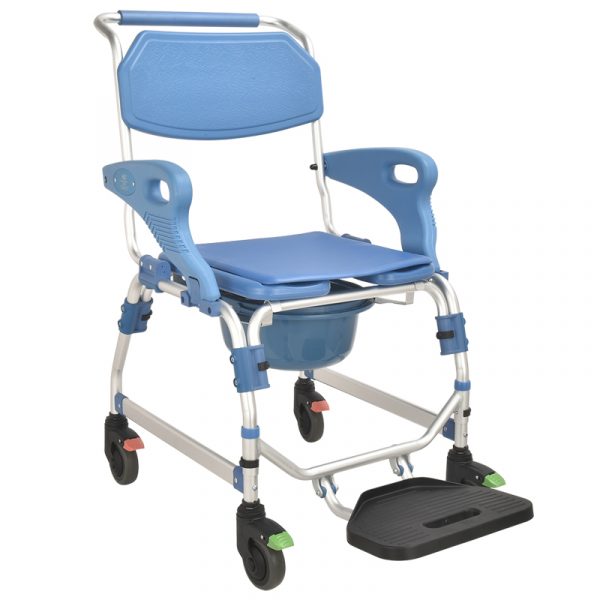 Commode Adjustable Bath Chair Foldable for Elderly and Disabled