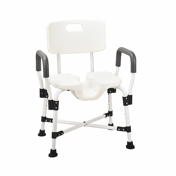 Height Adjustable Shower Chair with Handrail