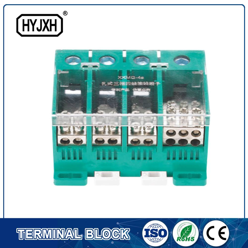 din-rail type Three phase four wire connection terminal