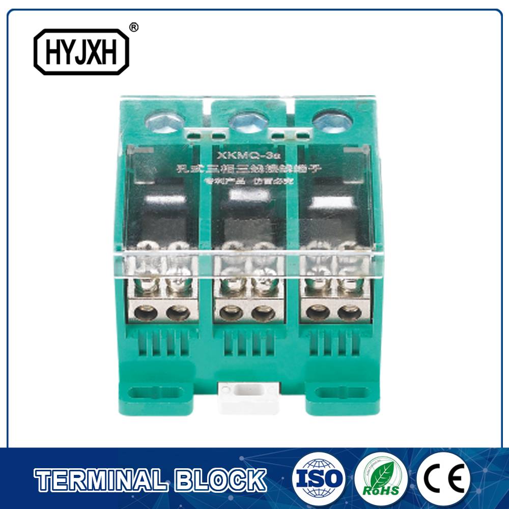 din-rail type Three phase four wire connection terminal