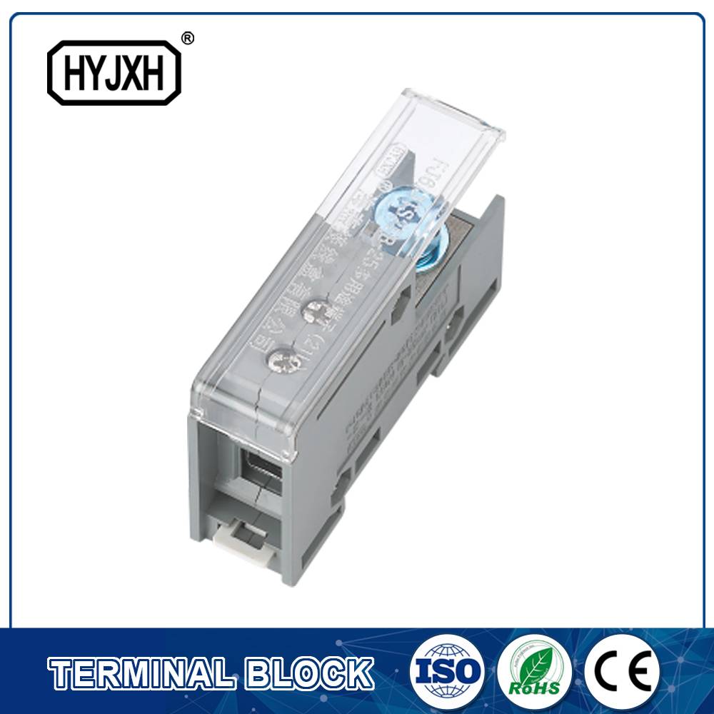 FJ6-JTS2EB Single pole DIN rail type connection terminal(Three inlet)  max inlet wire : 25 mm sq
