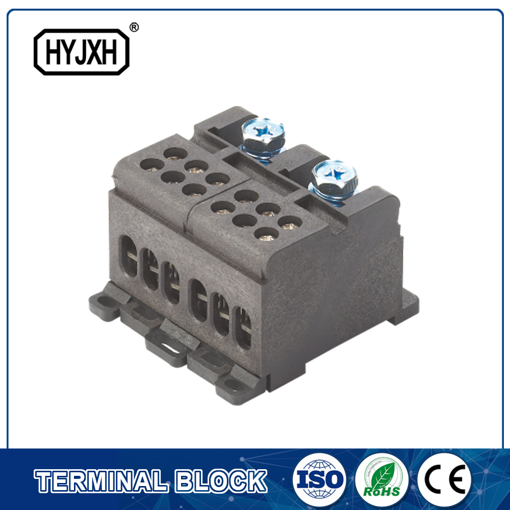 din rail type two-inlet multi-outlet Color separation connection terminal block for measuring box p299-p305