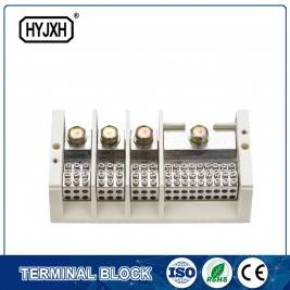 lug connection type Three phase four wire large current high temperature multichannel output connection terminal block for measurement box