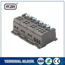 din rail type three phase four wire Color separation connection terminal block for measuring box p299-p305