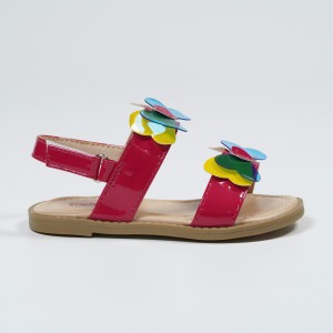 Multicolor Butterfly Flatform Sandals for Children