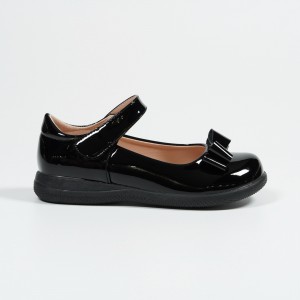Wholesale Black Patent Leather School Shoes Nikoofly Bowknot Dress Shoes
