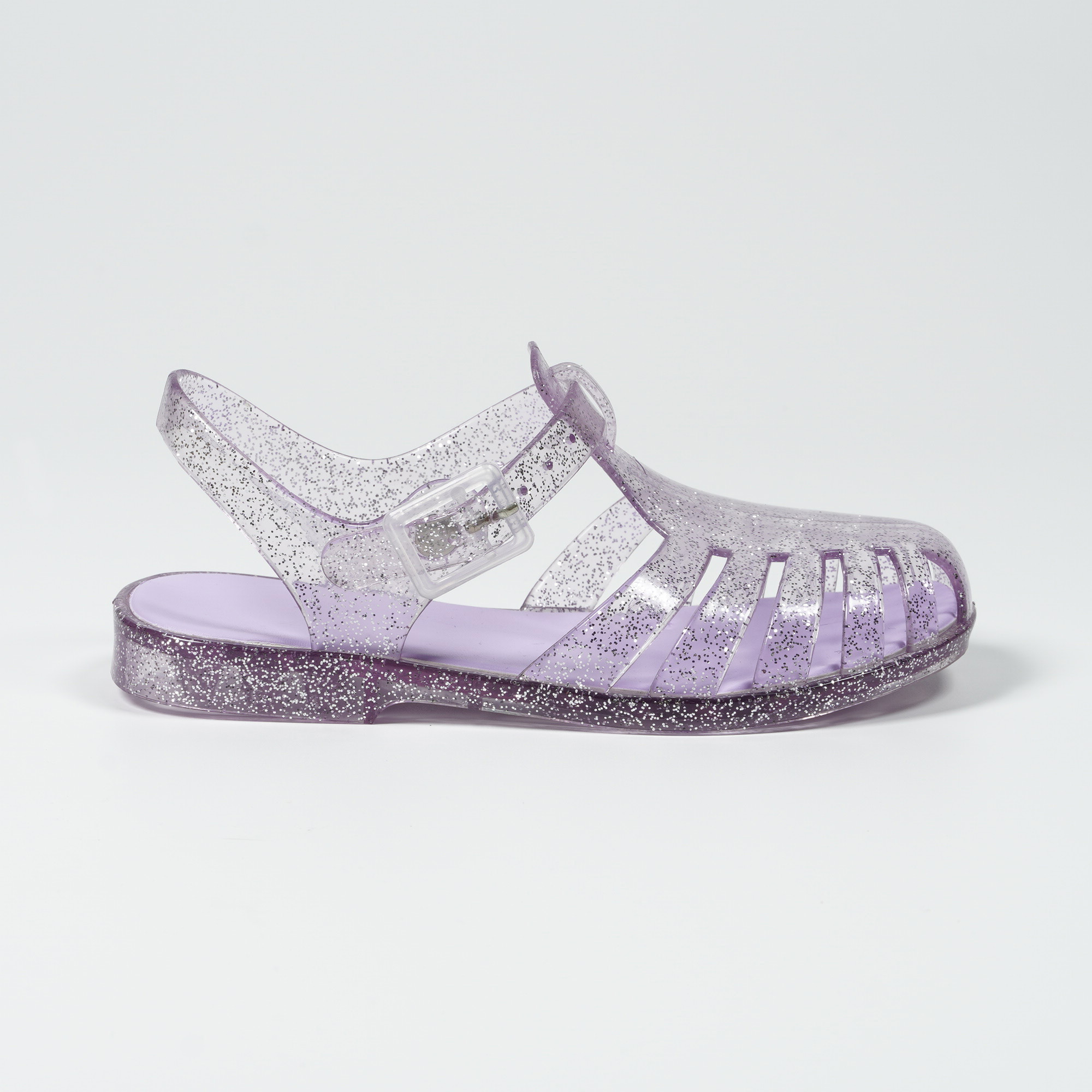 Nice quality Glitter Jelly Sandals Water Resistant Flat Sandals