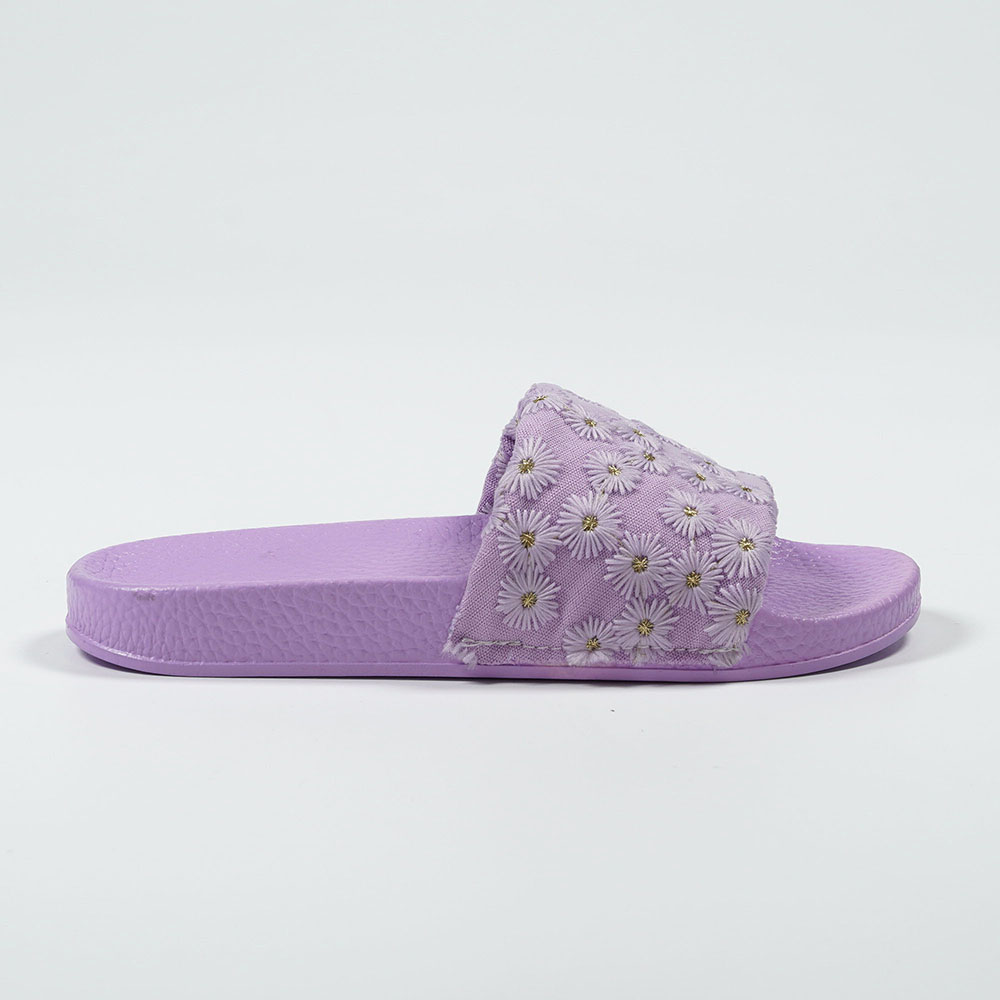 Indoor-Casual-Daisy-Pattern-Cloth-Slippers-with-PVC-Outsole-NMD8010E-1