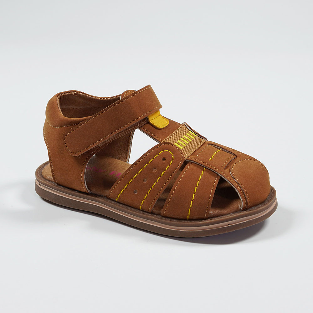 Classic Children Breatheable Long Velcro Caged Sandals Shantou Yidaxing Nice Wholesale Shoes
