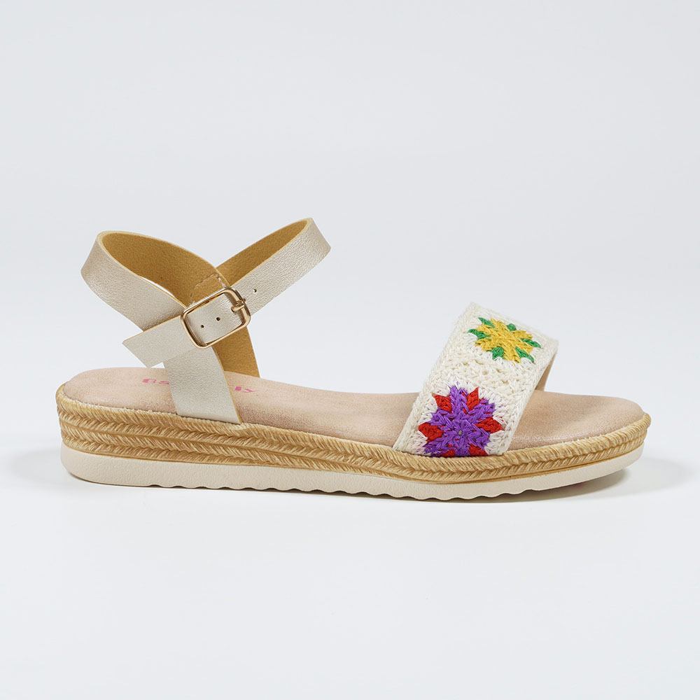 Crochet Upper Summer Beach Sandals for Ladies