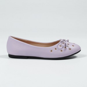 Yidaxing Lilac Breathable Lady Ballet Flat Shoes