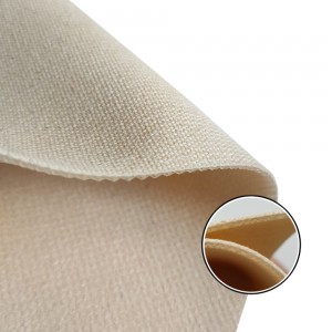 Seamless woven cotton bakery milk color PVC conveyor belt