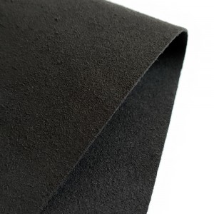 Custom thickness black synthetic suede microfiber clarino pu leather fabric
