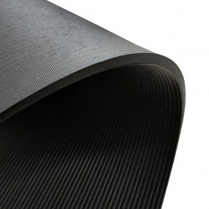 Anti shock Fine Ribbed grooved Rubber Floor Mats in Roll