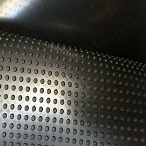 Black small round dot rubber sheet for horse cow floor mat