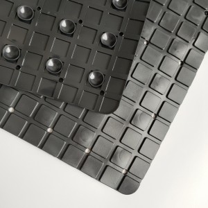 PVC anti-skid soft bathroom mat massage suction cup shower mat