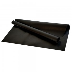 Anti slip nylon cloth insertion rubber sheet with rough smooth surface