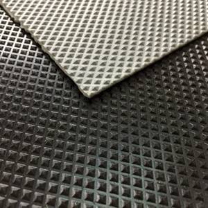 Anti-fatigue Diamond Thread Rubber Matting 3mm Thickness NR SBR Industrial Rubber Boat Floor Mats