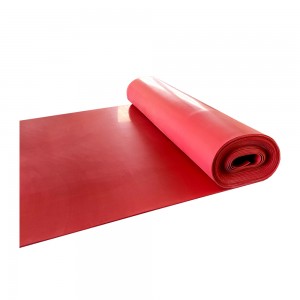 Red Acid Resistance Low Hardness Natural Rubber Slab Sheet