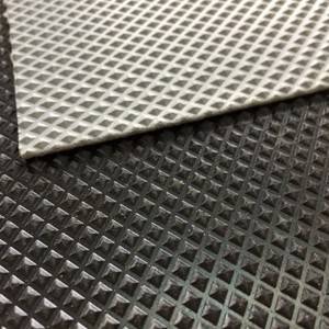 Anti-fatigue Diamond Thread Rubber Matting 3mm Thickness NR SBR Industrial Rubber Boat Floor Mats