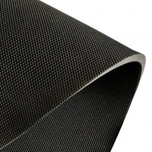 Hot Sale 2MM Black Fabric Textured Rough Surface Rubber Sheet