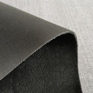 Black ok neoprene fabric hook loop fabric neoprene sheet with one side nylon fabric for neoprene protective gear