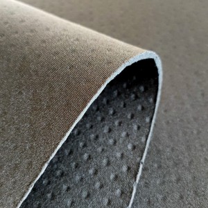 Neoprene polyester fabric SBR punched hole for neoprene diving shoes