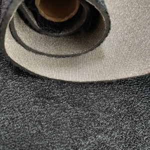 SBR rubber sheet black waterproof neoprene rubber sponge sheet with polyester fabrics
