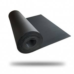 SBR electrical insulation mats anti-slip industry vulcanized 3mm thin fine ribbed rubber sheet