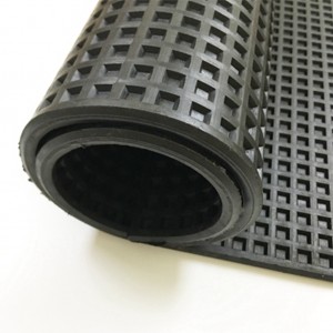 High Quality Waffle Pattern Non-slip Shockproof RubberMat In Rolls