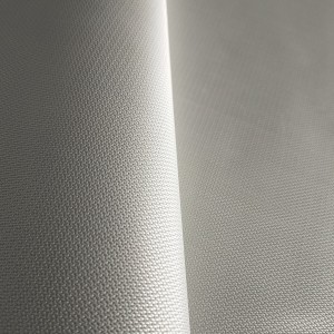 Silver color high temperature silicone rubber coated fiberglass cloth