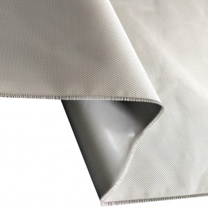 High Temperature Heat Resistant Insulation Silicone Coated Fiberglass Fabric Silver Grey Fiberglass Cloth