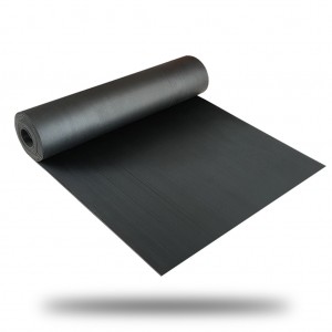 Anti Slip Fine Thin Narrow Ribbed Corrugated Rubber Sheet/Rubber Flooring Roll