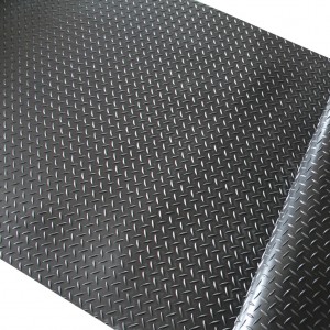 Hot sale black slip resistant willow pattern rubber mat willow leaf rubber sheet