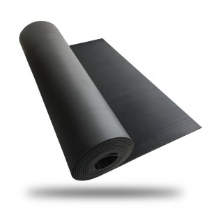 Wholesale anti-skid and shock absorption pinstripe rubber sheet