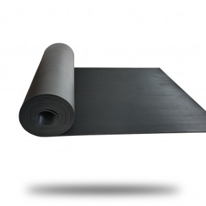 Outdoor Anti-Slip Heat Resistant Floor Mat Ribbed Rubber Matting Roll