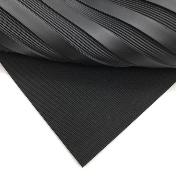 Anti-Slip Rubber Mat / Wide Ribbed Rubber Sheet/Industrial Rubber sheet