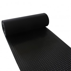 Hot sale black slip resistant willow pattern rubber mat willow leaf rubber sheet