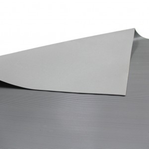 Anti slip aging resistant outdoor corrugated rubber floor mat