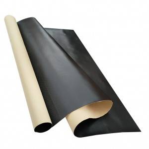 Self-adhesive waterproof black PVC vinyl mat