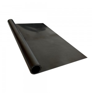 Anti slip nylon cloth insertion rubber sheet with rough smooth surface