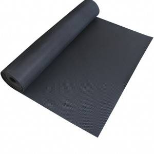 2.5MM neoprene black fiber reinforced diamond cheap rubber sheet