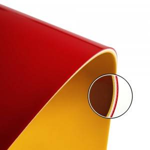 Durable Bright Red Yellow Flat Pvc Conveyor Belts For Assembly Line