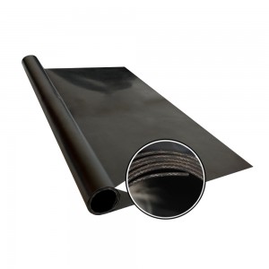 High Elastic High Friction Neoprene Rubber Sheet Fabric with Cloth Insertion