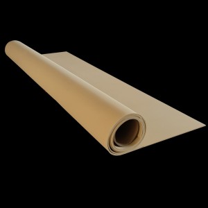 High tensile strength and tear resistance raw beige tan color natural rubber sheet roll