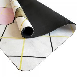 High quality hotel fiber velvet foot mat anti slip bathroom door mat
