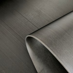Anti Slip Fine Thin Narrow Ribbed Corrugated Rubber Sheet/Rubber Flooring Roll